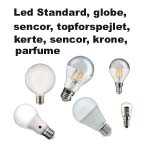 LED PÆRE , kerte, kirkekerte, parfume, spot, topforspejlet E14